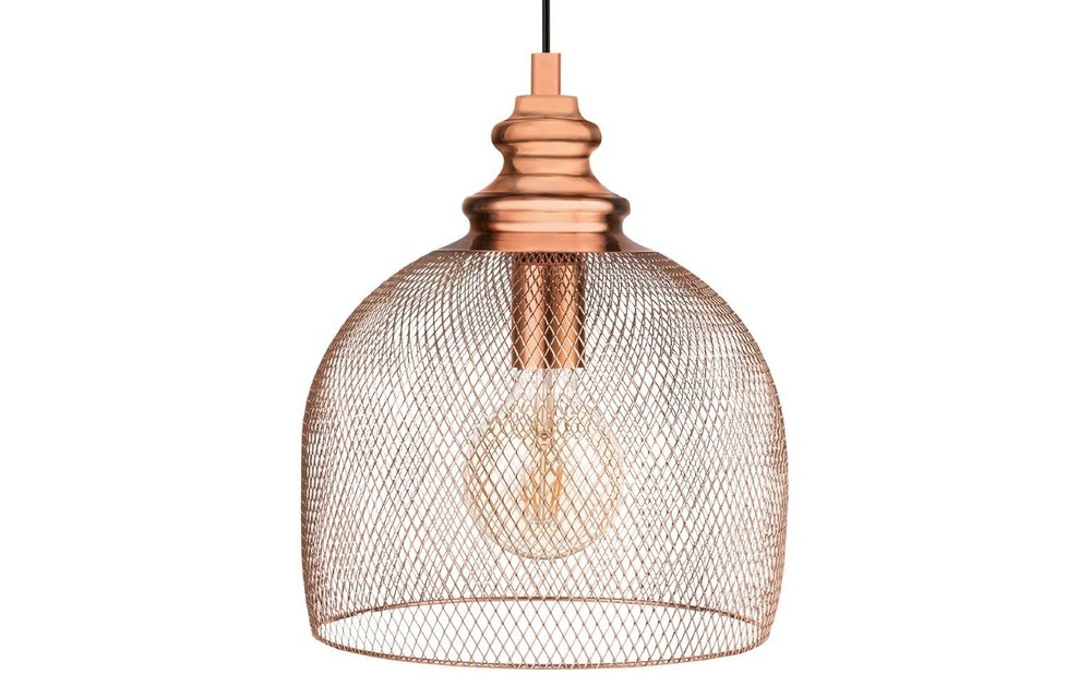 Eglo - Hanglamp Straiton 49738 - 28cm - Bruin