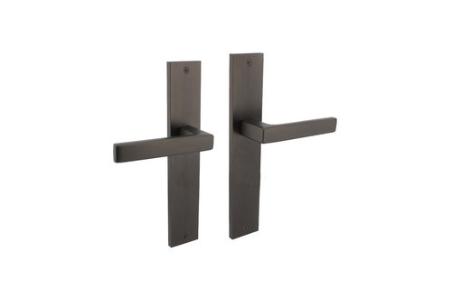 Deurkruk Hera op schild 245x45 mm blind antracietgrijs