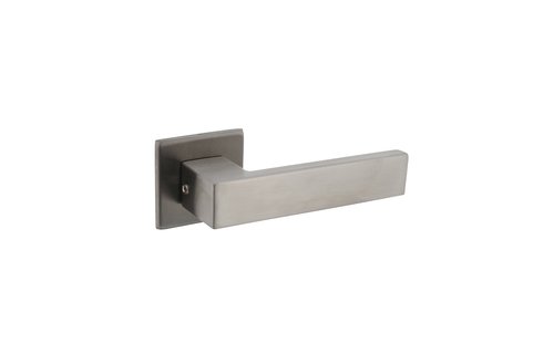 Intersteel - Deurkruk Amsterdam op vierkante rozet 50x50x5 mm rvs geborsteld