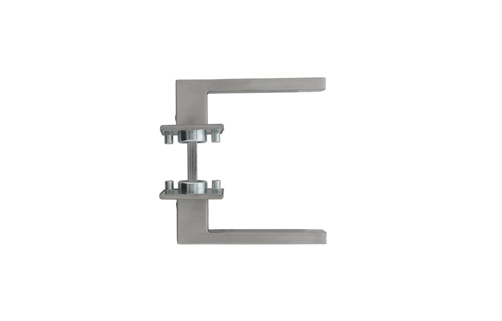 Intersteel - Deurkruk Amsterdam op vierkante rozet 50x50x5 mm rvs geborsteld