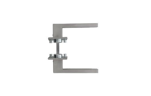 Intersteel - Deurkruk Amsterdam op vierkante rozet 50x50x5 mm rvs geborsteld