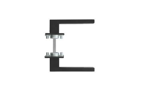 Intersteel - Deurkruk Amsterdam op vierkante rozet 50x50x5 mm mat zwart