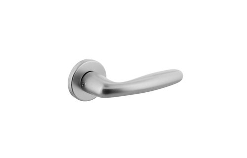 Intersteel - Deurkruk Sigaar met ronde rozet doorsnede 50x7 mm aluminium