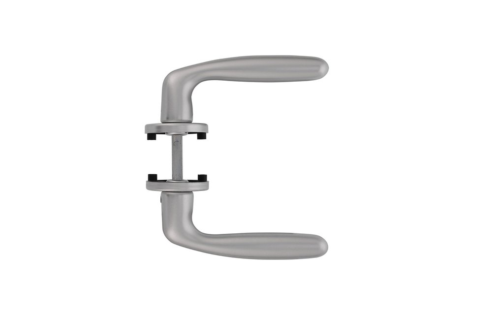 Intersteel - Deurkruk Sigaar met ronde rozet doorsnede 50x7 mm aluminium