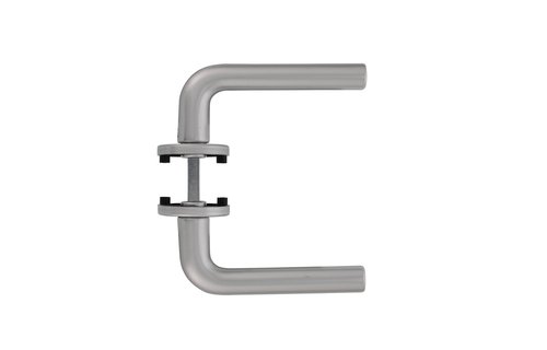 Intersteel - Deurkruk Derby op rond rozet doorsnede 50x7 mm aluminium