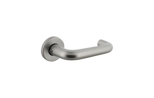 Intersteel - Deurkruk Rond met rond rozet doorsnede 50x7 mm aluminium