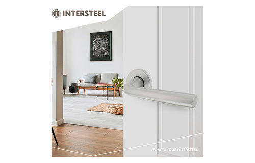 Intersteel - Deurkruk Conisch met ronde rozet doorsnede 50x7 mm aluminium