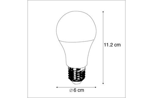 Calex - Power standaardlamp LED - E27 - 230V - 11W - 1055lm - 2700K dimbaar