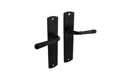 Intersteel - Deurkruk Emily op schild 230x44 mm blind zwart