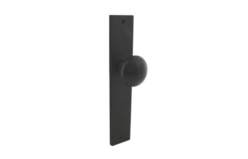 Knopschild 245x45 mm blind zwart