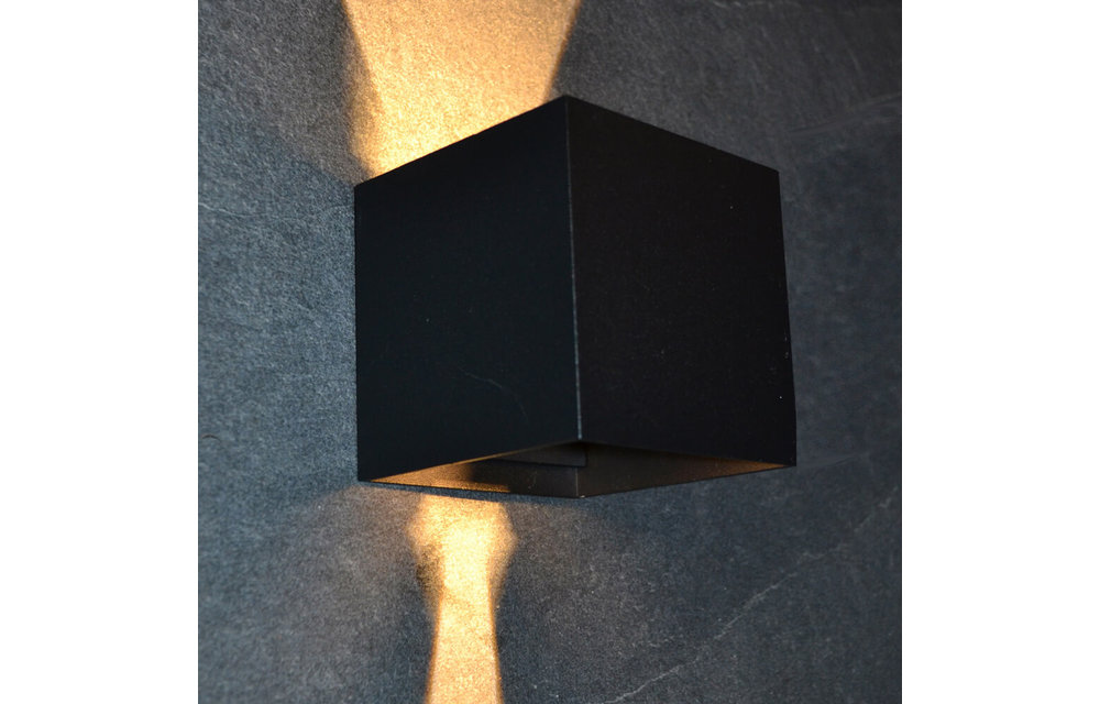 Outlight - Buitenlamp boven en onder licht - Dimbaar 2700K - zwart