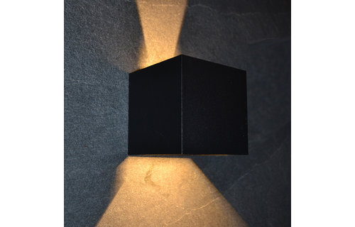 Outlight - Buitenlamp boven en onder licht - Dimbaar 2700K - zwart