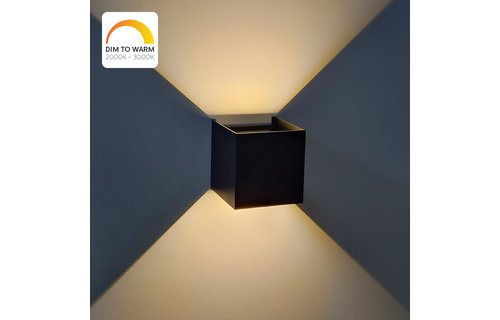 Outlight - Buitenlamp boven en onder licht - Dim to Warm - zwart