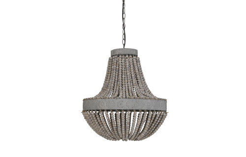 Light & Living - Hanglamp kralen Luna - oud wit diameter 51 - Outlet