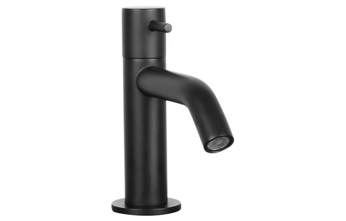 Differenz - Koudwaterkraan gebogen - mat zwart - 14cm