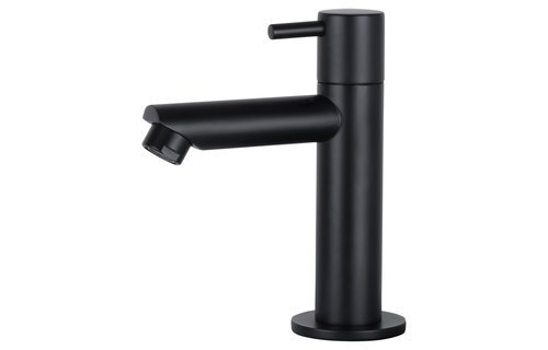 Differenz - Koudwaterkraan recht - mat zwart - 14cm