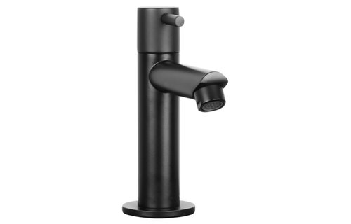 Differenz - Koudwaterkraan recht - mat zwart - 14cm