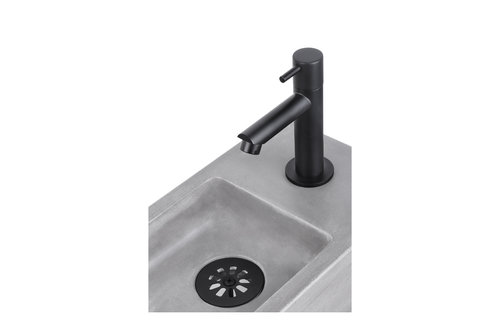 Differenz - Koudwaterkraan recht - mat zwart - 14cm