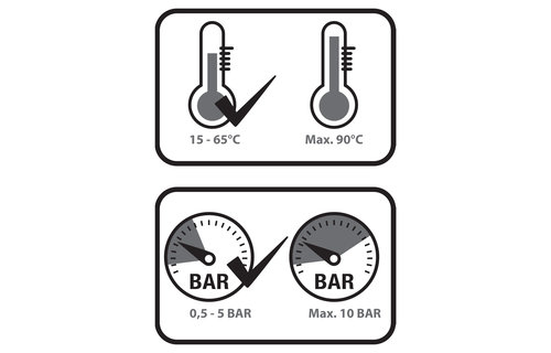 Differenz - Kraan koud/warm recht mat zwart - 14cm