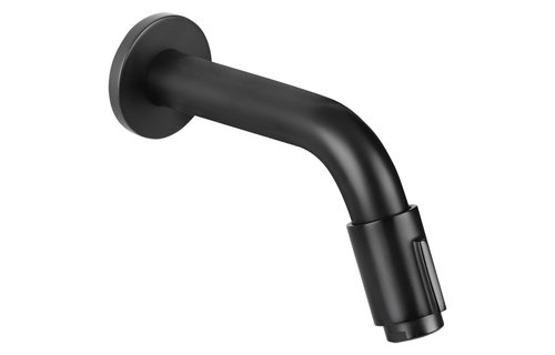 Differenz - Koudwater muurkraan inbouw - mat zwart - 14cm