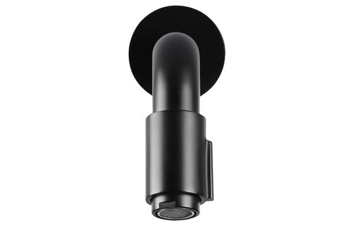 Differenz - Koudwater muurkraan inbouw - mat zwart - 14cm