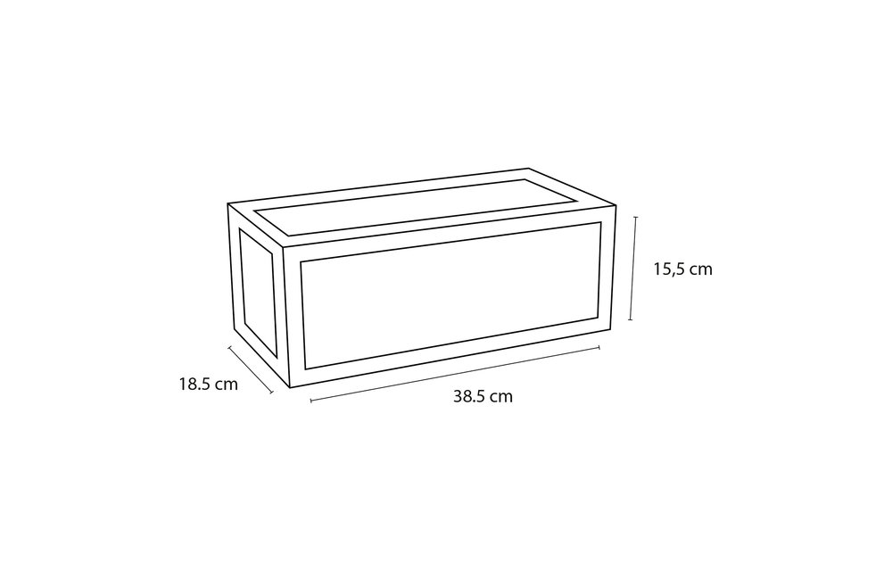 Differenz - Handdoekhouder voor fontein - mat zwart - 38,5cm