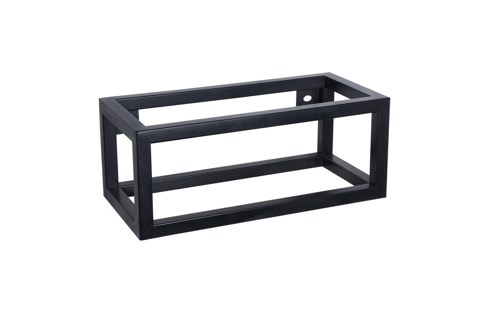 Differenz - Handdoekhouder voor fontein - mat zwart - 38,5cm