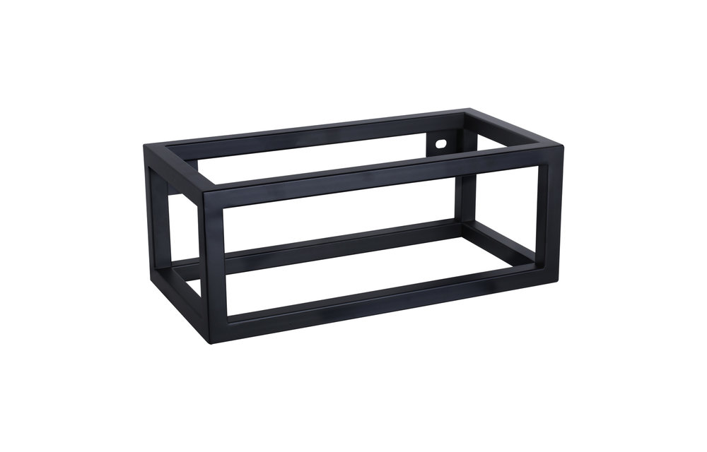 Differenz - Handdoekhouder voor fontein - mat zwart - 40cm
