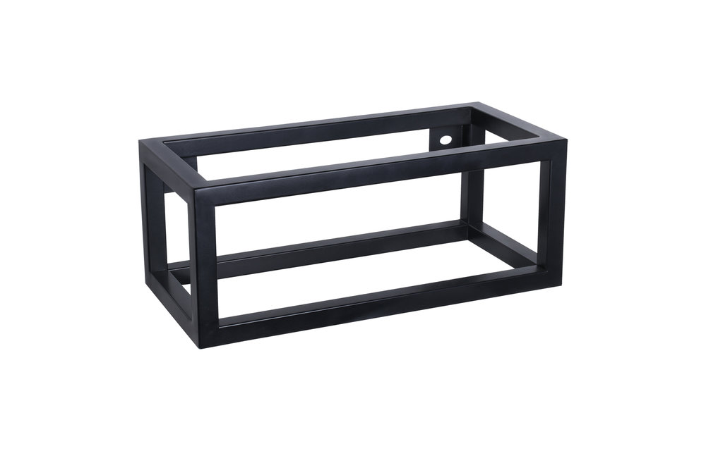 Differenz - Handdoekhouder voor fontein - mat zwart - 37,5cm