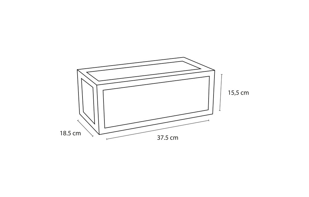 Differenz - Handdoekhouder voor fontein - mat zwart - 37,5cm