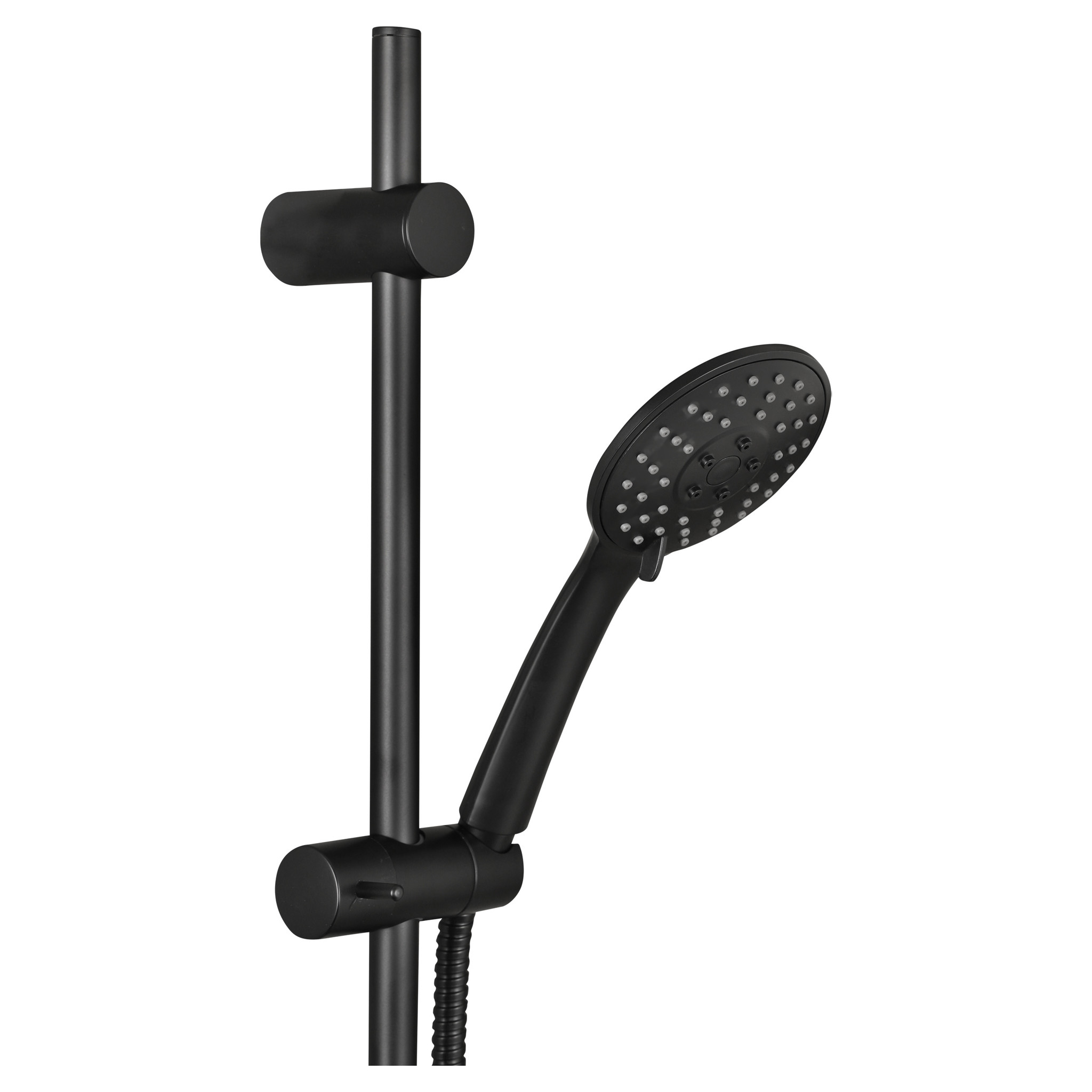 Differenz Doucheset 3standen mat zwart deluxe doorsnede 10cm