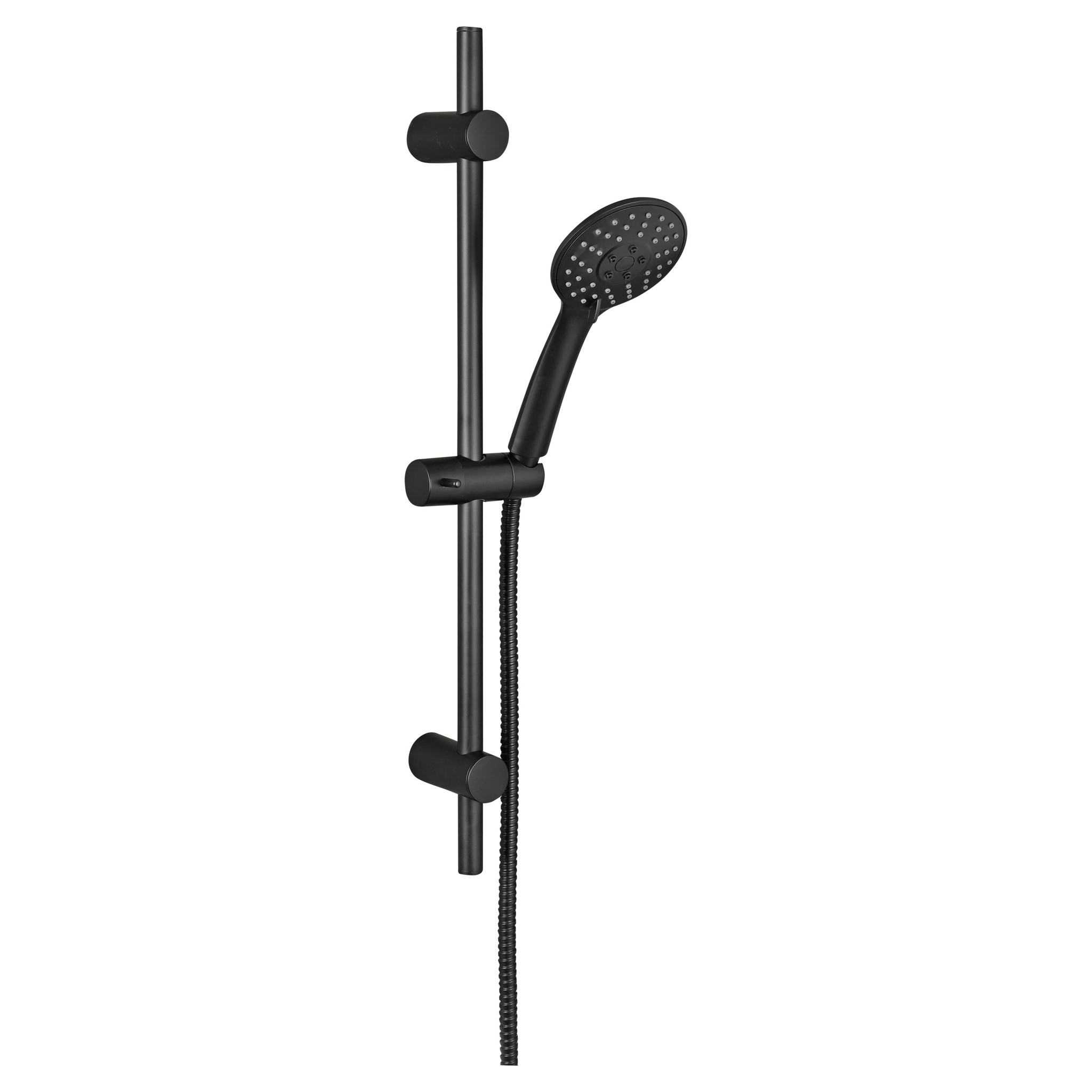 Differenz Doucheset 3standen mat zwart deluxe doorsnede 10cm