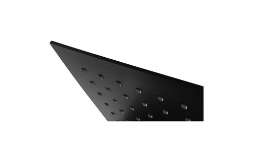 Differenz - Doucheset thermoline vierkant mat zwart - 25cm