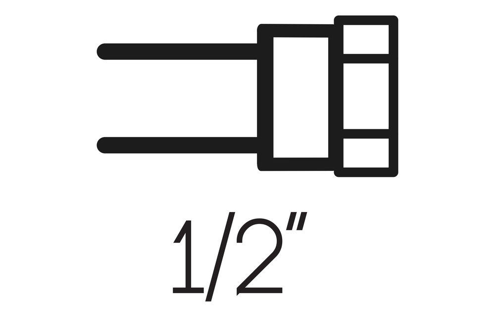 Differenz - Doucheslang 1,5m - mat zwart