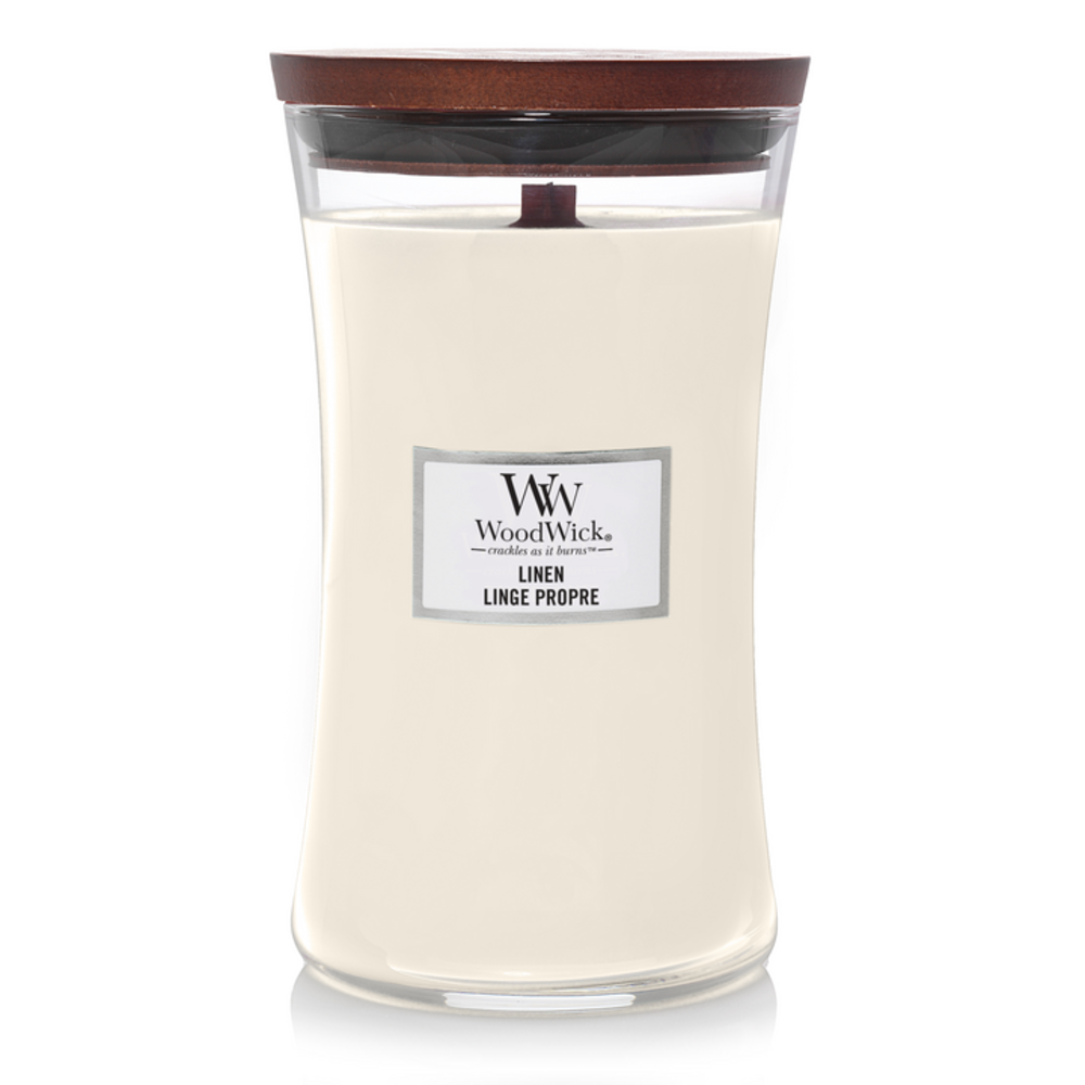 Woodwick Geurkaars large Linen kopen? (Tip) Piet van Walsem B.V.