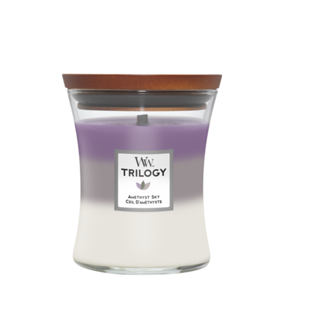 Woodwick Geurkaars medium Trilogy Amethyst Sky kopen? (Tip) Piet