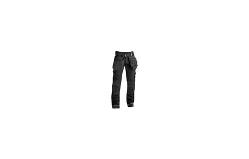 4WORK - Madrid Premium werkbroek stretch inserts zwart