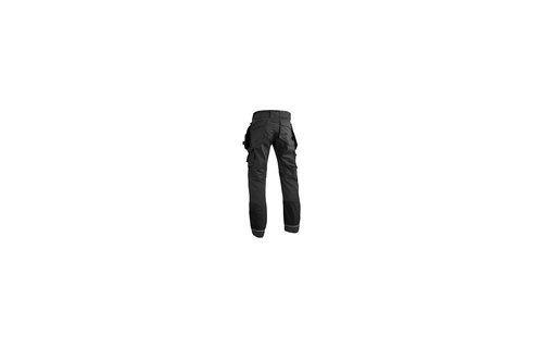 4WORK - Madrid Premium werkbroek stretch inserts zwart