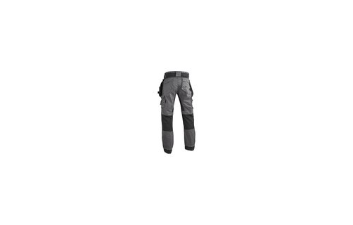 4WORK - Madrid Premium werkbroek stretch inserts grijs