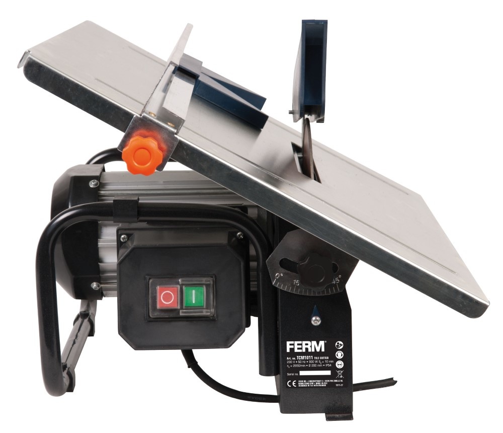 Tagliapiastrelle FERM 900W - Con Lama Diamantata 200mm, Raffreddamento Ad Acqua, Per Tagli Precisi - Foto 4