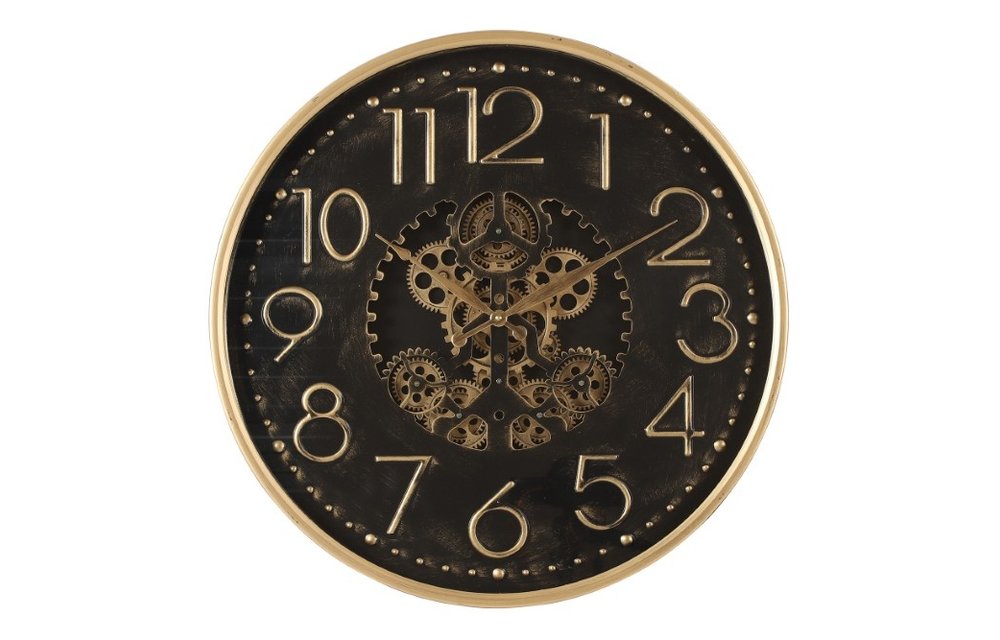 Countryfield - Grote wandklok Tasma S goud - 60cm rond