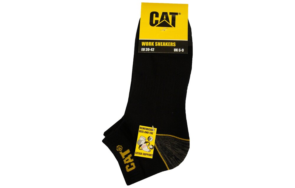 CAT - Sokken 3 paar per bundel zwart/grijs