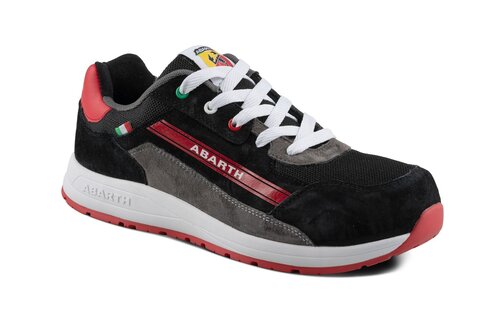 Abarth - 595 lage veiligheidssneaker S3 zwart /rood