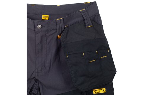 DeWalt - Hamden stretch korte werkbroek grijs/zwart