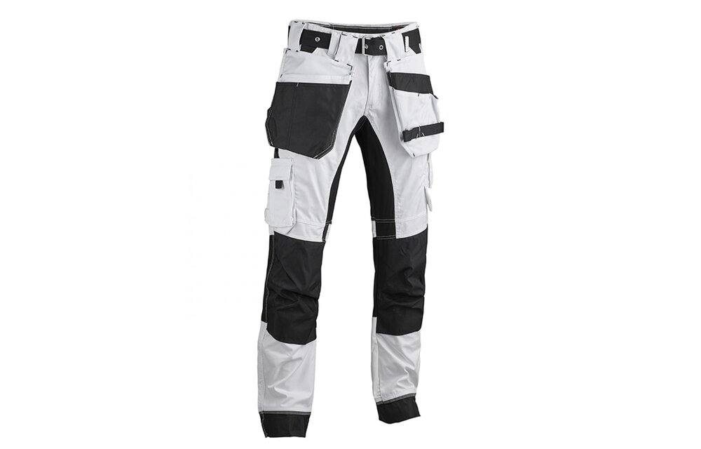 4WORK - Jerez Premium schildersbroek stretch inserts wit - maat 48 - Outlet