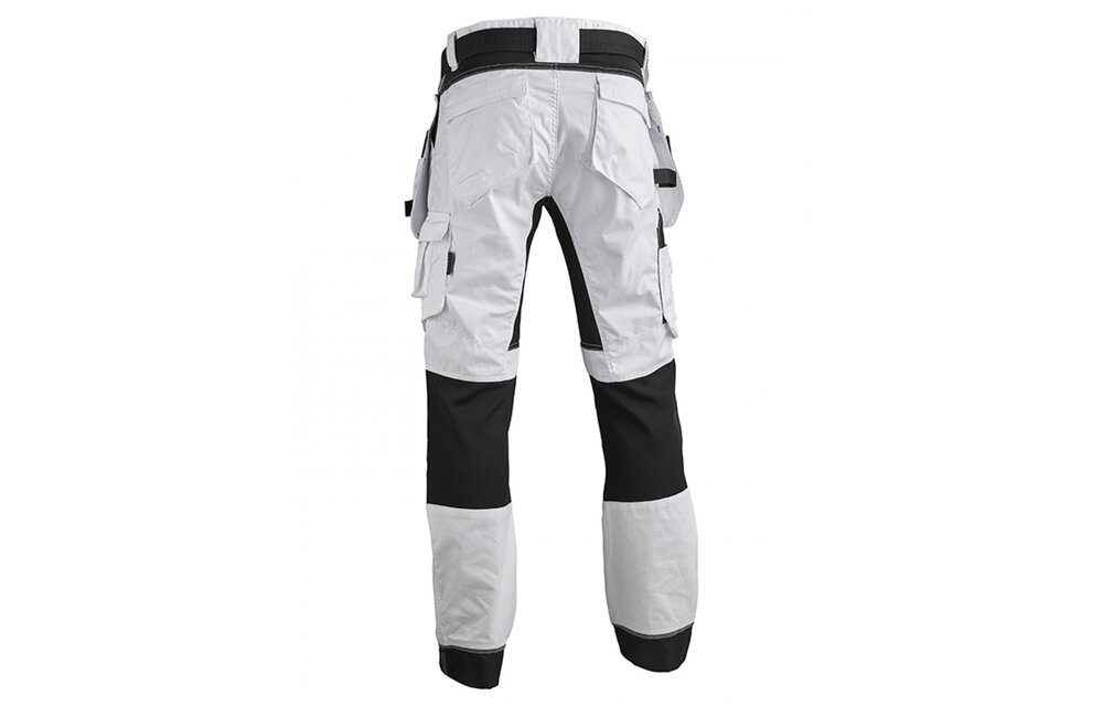 4WORK - Jerez Premium schildersbroek stretch inserts wit - maat 48 - Outlet