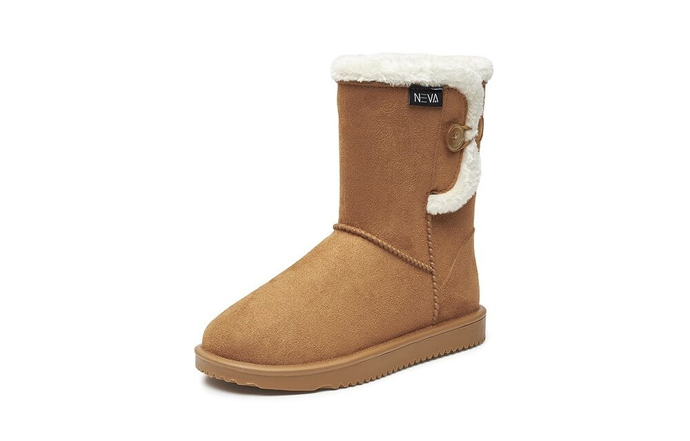 Neva - NV03 gevoerde dameslaars pvc camel - maat 40 - Outlet
