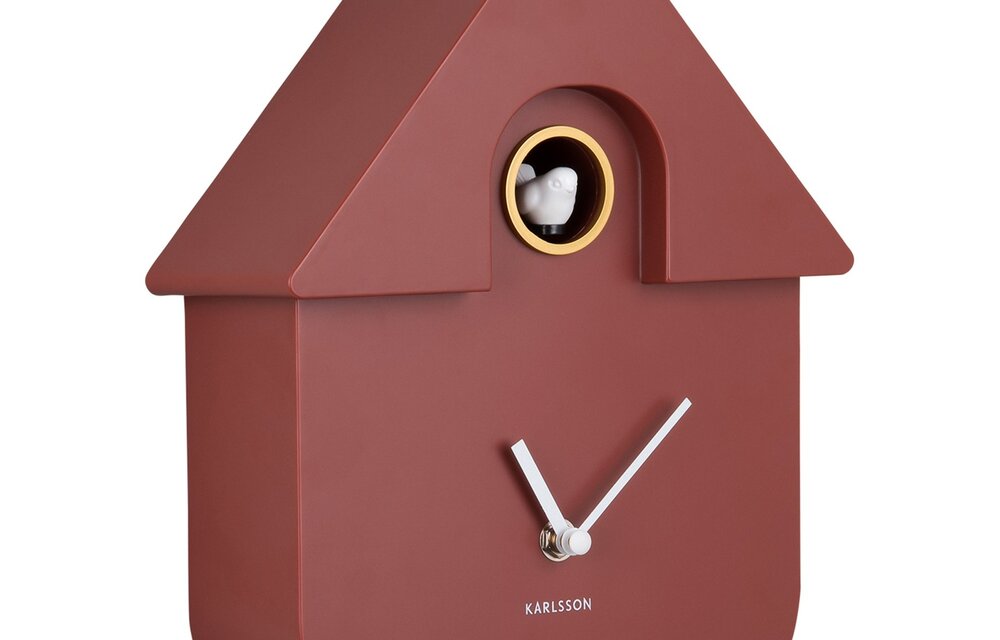 Karlsson wandklok Modern Cuckoo - bruin - 21.5cm – vtwonen