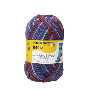 Schachenmayr 4-f Regia Design Line A&C Hardangerfjord Color 07029