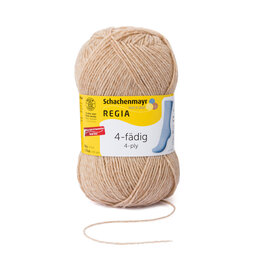 Schachenmayr 4-f Tweed Regia Hell Kamel meliert 00017